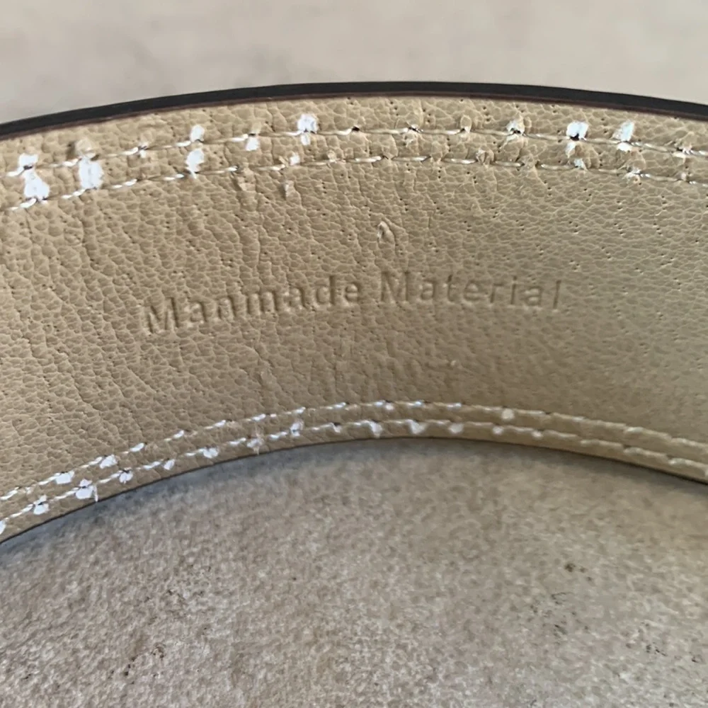 Etched faux leather belt 37 inches